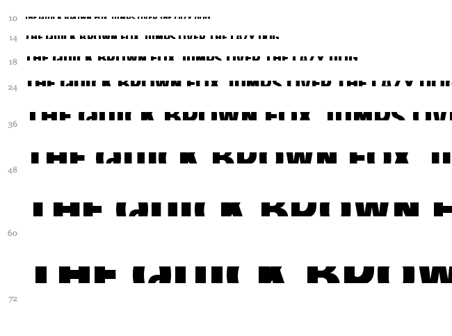 American Purpose font waterfall